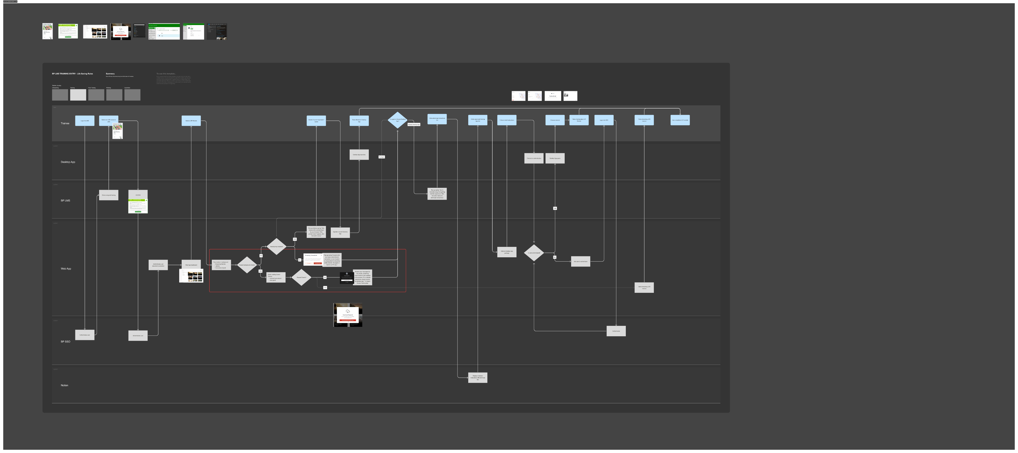 User flow and logic diagram